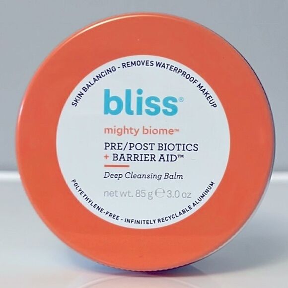 Bliss Mighty Biome Pre/Post Biotics + Barrier Aid Deep Cleansing Balm - Picture 1 of 6